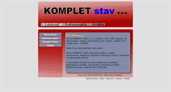 Desktop Screenshot of kompletstav.sk