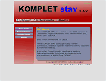 Tablet Screenshot of kompletstav.sk
